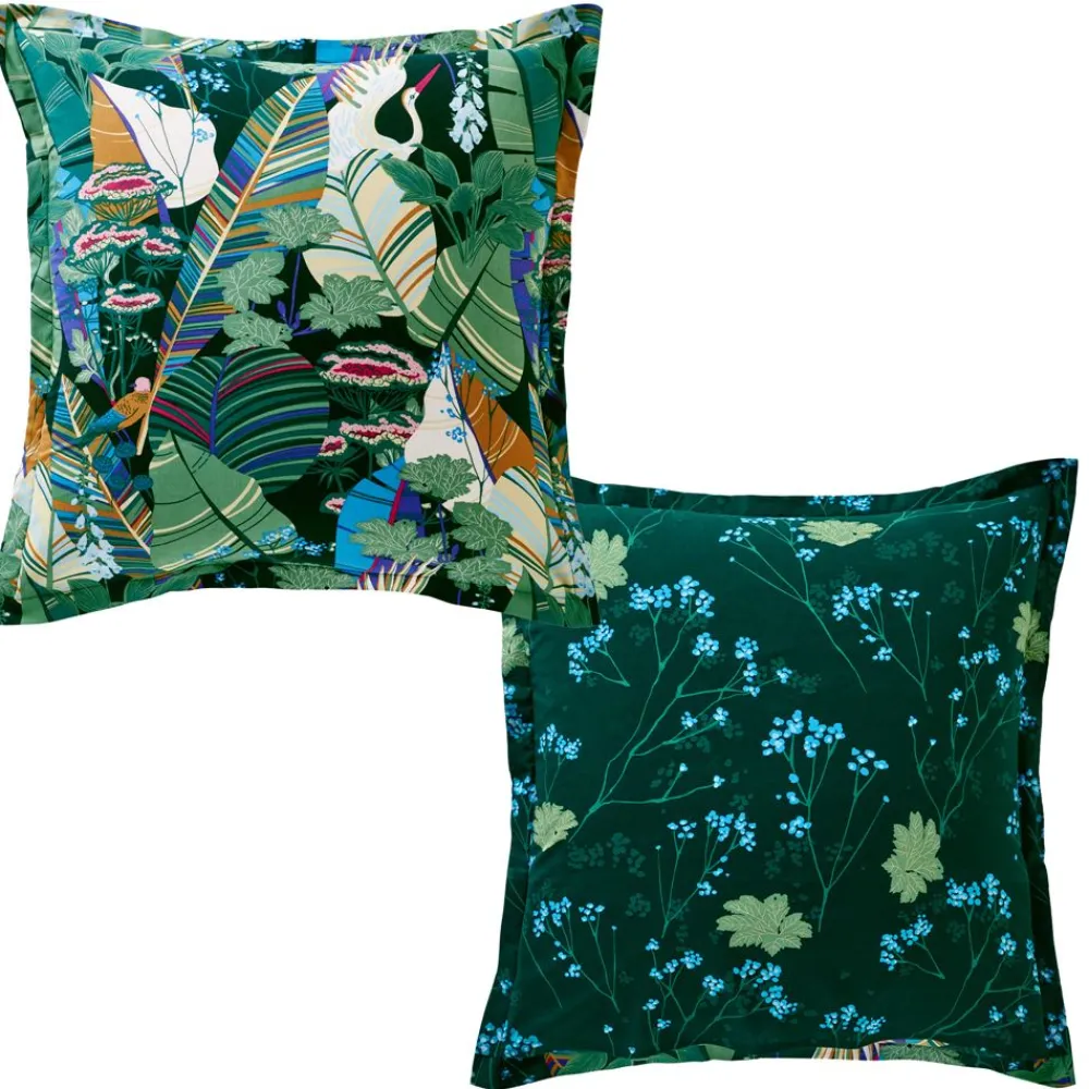 Becquet Linge de lit motif tropical - CRÉATION< Housse De Couette|Linge De Lit Fantaisie, Linge De Lit Brodé