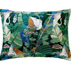 Becquet Linge de lit motif tropical - CRÉATION< Housse De Couette|Linge De Lit Fantaisie, Linge De Lit Brodé