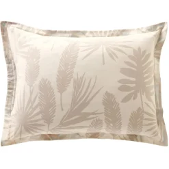 Becquet Linge de lit motif tropical bleu - CRÉATION< Housse De Couette|Linge De Lit Fantaisie, Linge De Lit Brodé