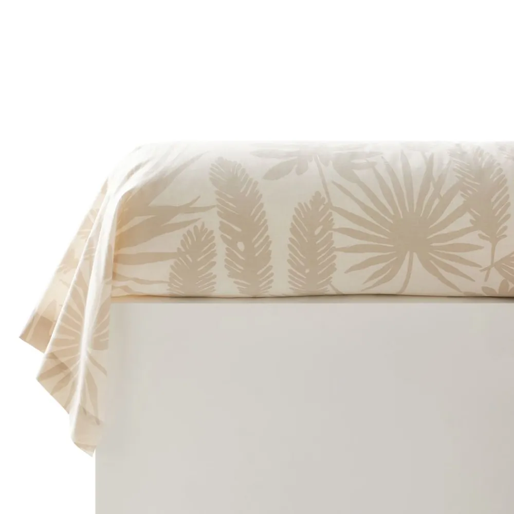 Becquet Linge de lit motif tropical bleu - CRÉATION< Housse De Couette|Linge De Lit Fantaisie, Linge De Lit Brodé