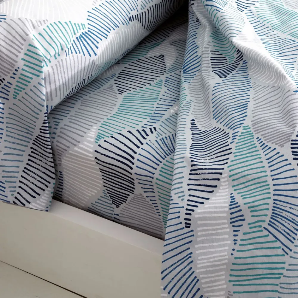 Becquet Linge de lit motif vagues géométriques - CRÉATION<Enfant Linge De Lit Ado, Housse De Couette|Les Matières