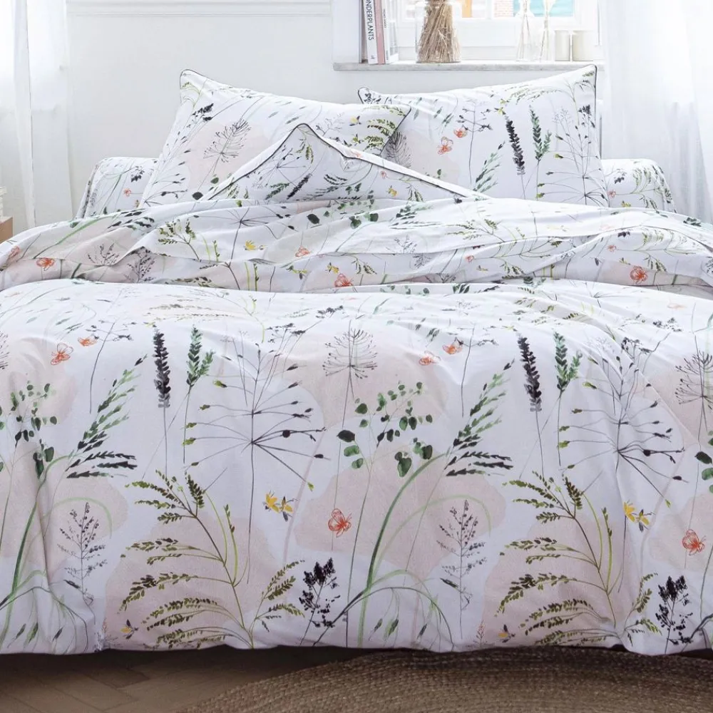 Becquet Linge de lit motif végétal - CRÉATION<Enfant Linge De Lit Ado, Housse De Couette|Les Matières
