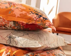 Becquet Linge de lit motif végétal abstrait – CRÉATION< Les Matières|Housse De Couette