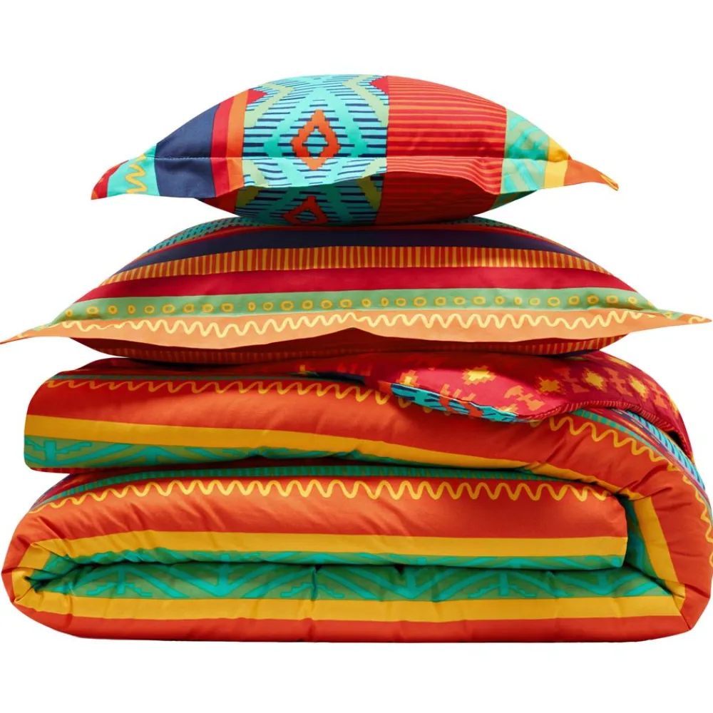 Becquet Linge de lit motifs ethniques - CRÉATION< Housse De Couette|Linge De Lit Fantaisie, Linge De Lit Brodé