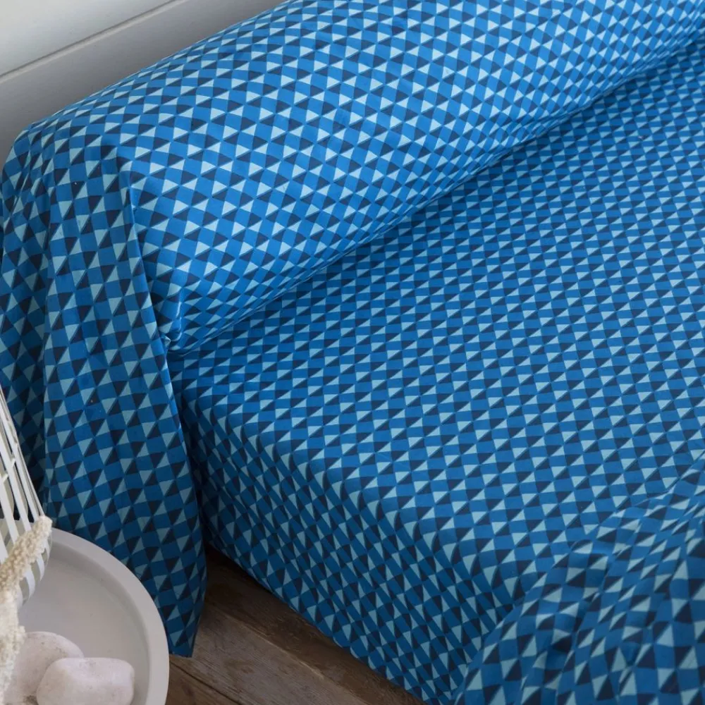 Becquet Linge de lit motifs poissons - CRÉATION< Housse De Couette|Linge De Lit Fantaisie, Linge De Lit Brodé
