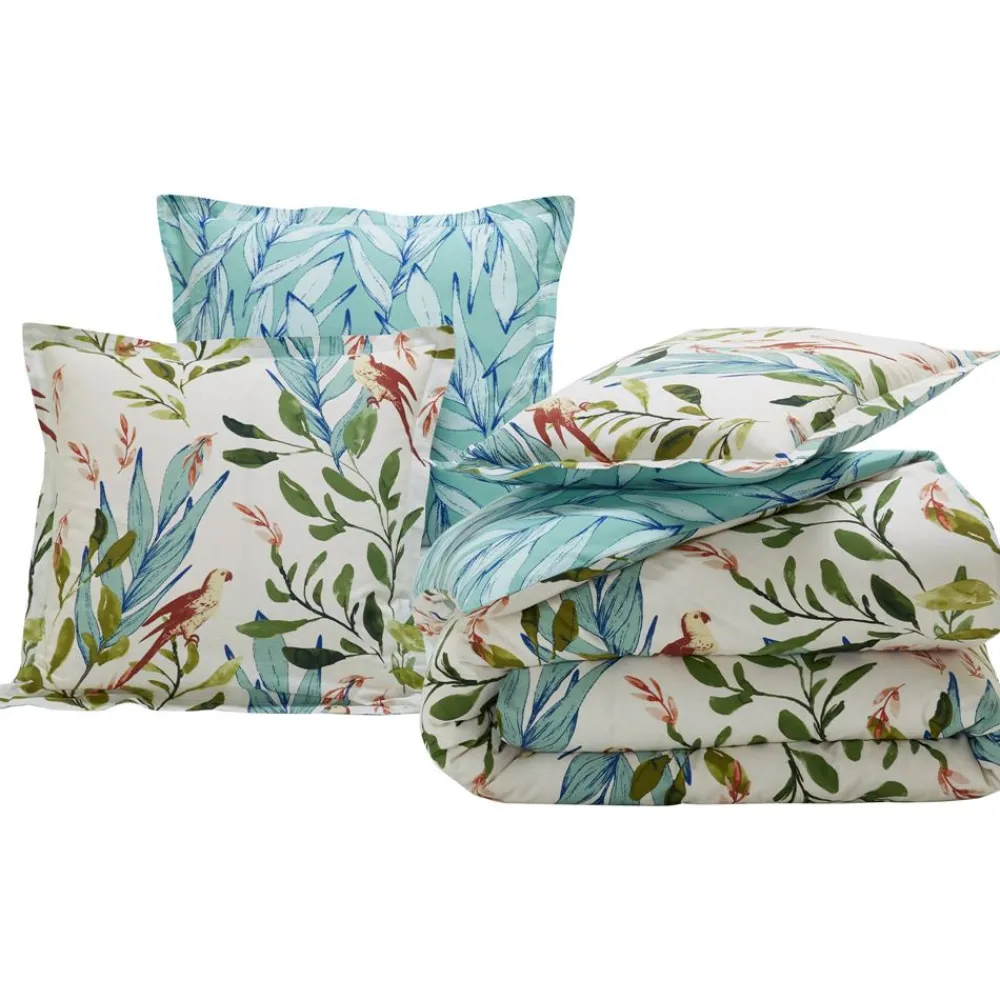 Becquet Linge de lit oiseaux et feuillage - CRÉATION< Housse De Couette|Linge De Lit Fantaisie, Linge De Lit Brodé