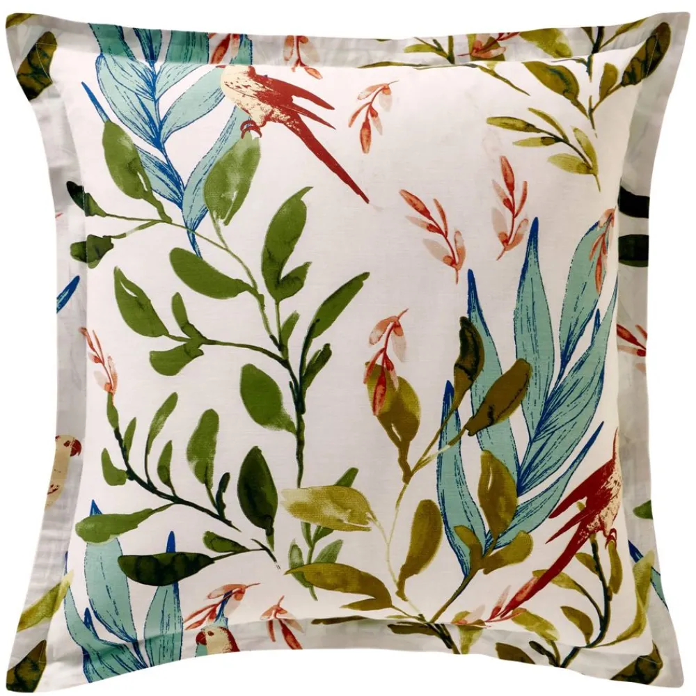 Becquet Linge de lit oiseaux et feuillage - CRÉATION< Housse De Couette|Linge De Lit Fantaisie, Linge De Lit Brodé