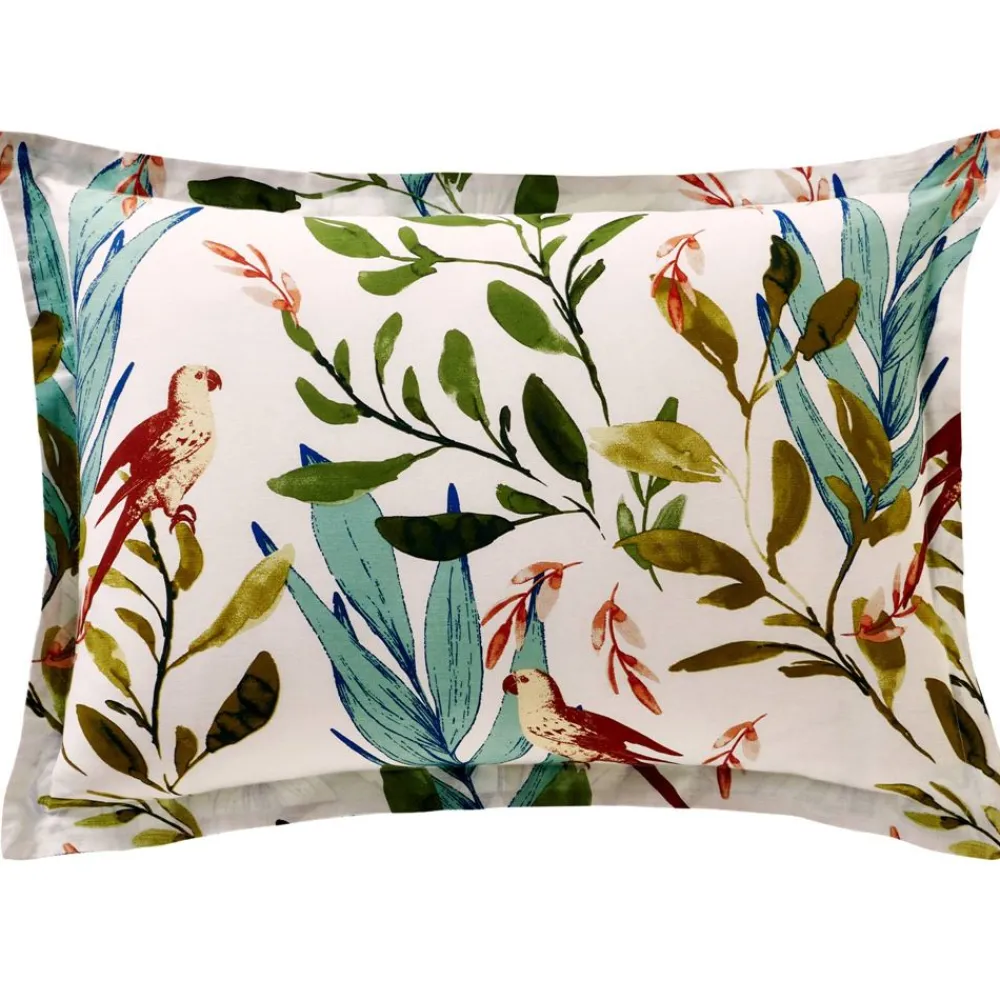 Becquet Linge de lit oiseaux et feuillage - CRÉATION< Housse De Couette|Linge De Lit Fantaisie, Linge De Lit Brodé