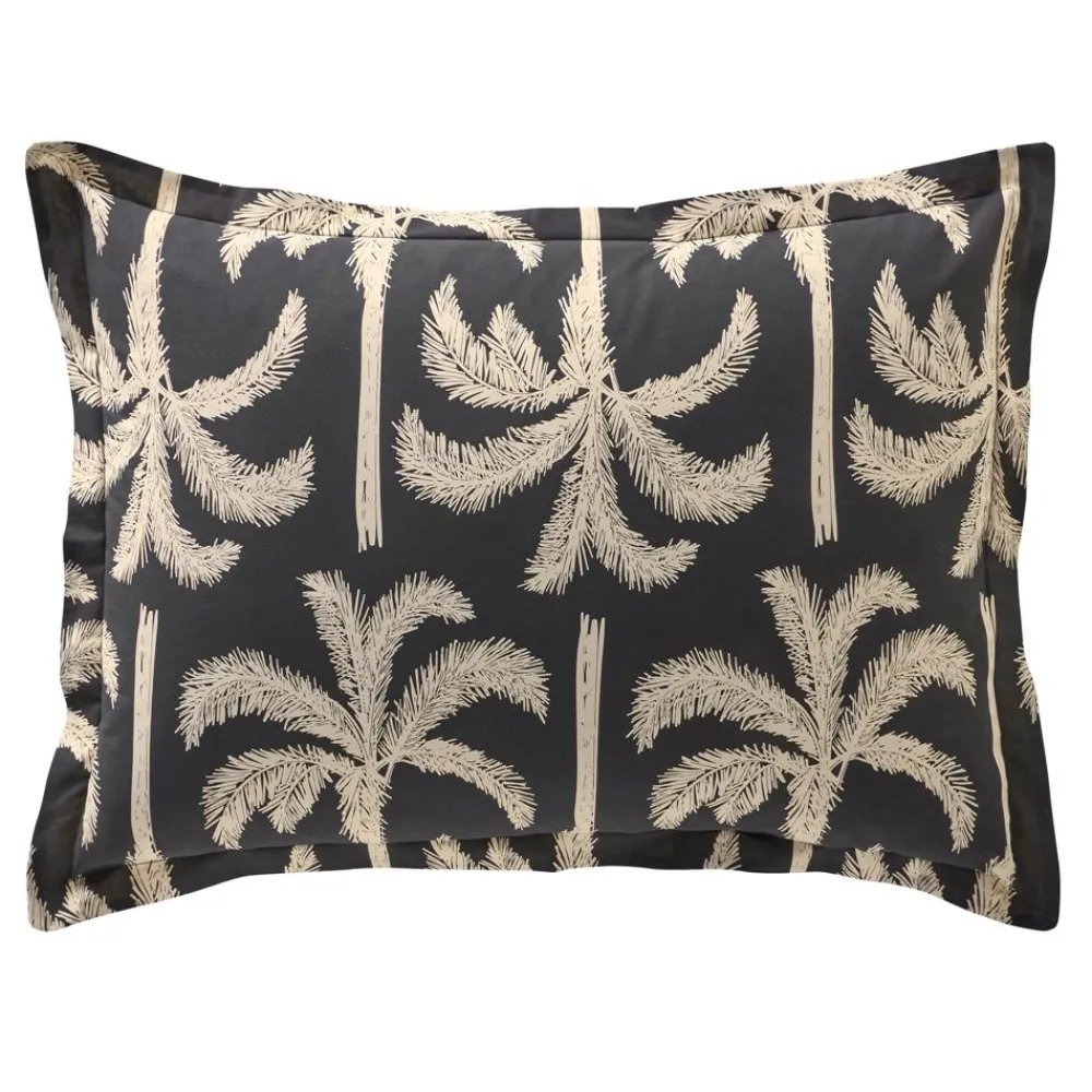 Becquet Linge de lit palmiers design - CRÉATION< Les Matières|Housse De Couette
