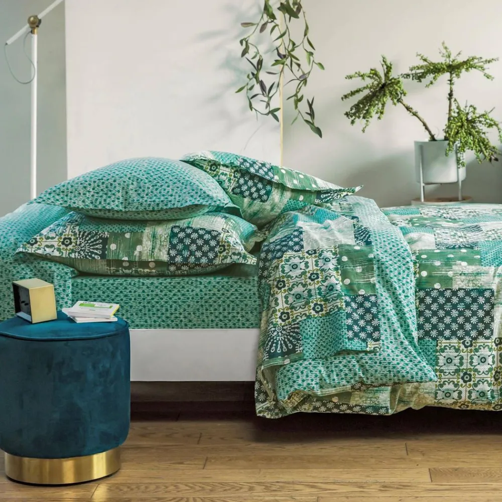 Becquet Linge de lit patchwork géométrique - CRÉATION< Housse De Couette|Linge De Lit Fantaisie, Linge De Lit Brodé