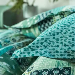 Becquet Linge de lit patchwork géométrique - CRÉATION< Housse De Couette|Linge De Lit Fantaisie, Linge De Lit Brodé
