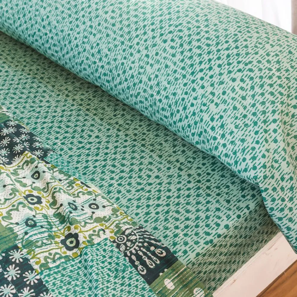 Becquet Linge de lit patchwork géométrique - CRÉATION< Housse De Couette|Linge De Lit Fantaisie, Linge De Lit Brodé