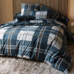 Becquet Linge de lit percale à carreaux - CRÉATION< Les Matières|Housse De Couette