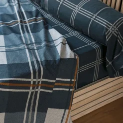 Becquet Linge de lit percale à carreaux - CRÉATION< Les Matières|Housse De Couette