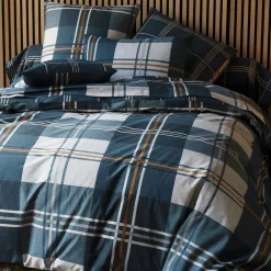 Becquet Linge de lit percale à carreaux - CRÉATION< Les Matières|Housse De Couette
