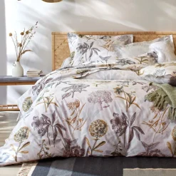 Becquet Linge de lit percale à fleurs - CRÉATION< Housse De Couette|Linge De Lit Fantaisie, Linge De Lit Brodé