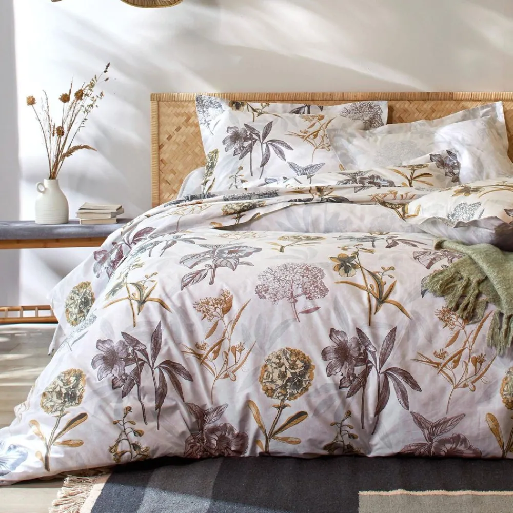 Becquet Linge de lit percale à fleurs - CRÉATION< Housse De Couette|Linge De Lit Fantaisie, Linge De Lit Brodé