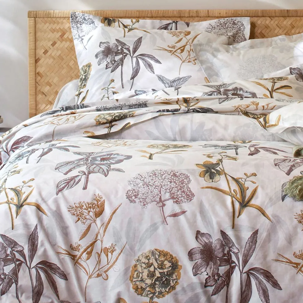 Becquet Linge de lit percale à fleurs - CRÉATION< Housse De Couette|Linge De Lit Fantaisie, Linge De Lit Brodé