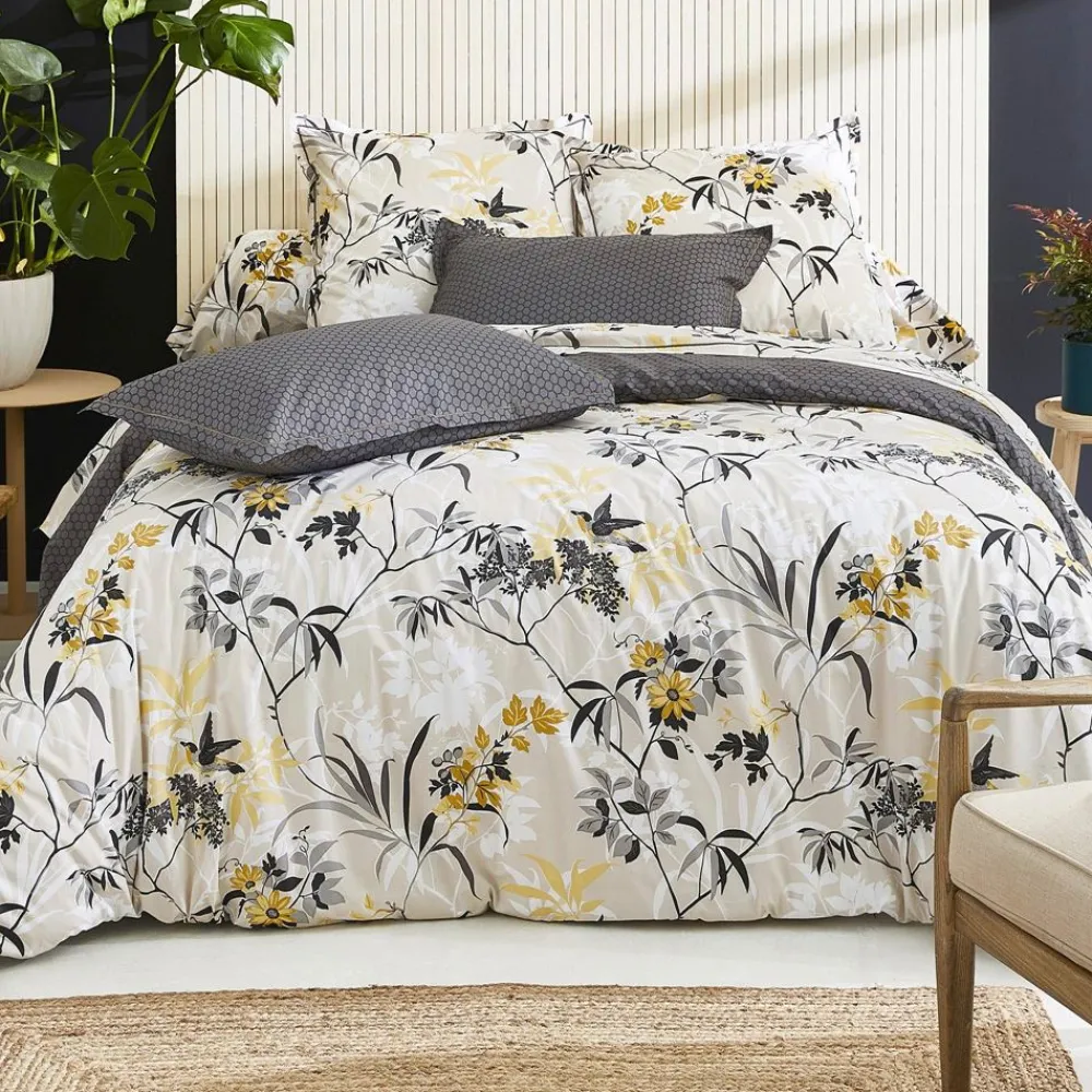Becquet Linge de lit percale à fleurs< Housse De Couette|Linge De Lit Fantaisie, Linge De Lit Brodé