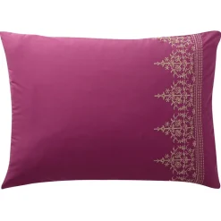 Becquet Linge de lit percale brodée - CRÉATION.< Les Matières|Housse De Couette
