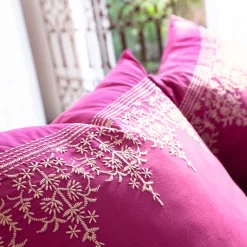 Becquet Linge de lit percale brodée - CRÉATION.< Les Matières|Housse De Couette