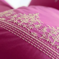 Becquet Linge de lit percale brodée - CRÉATION.< Les Matières|Housse De Couette