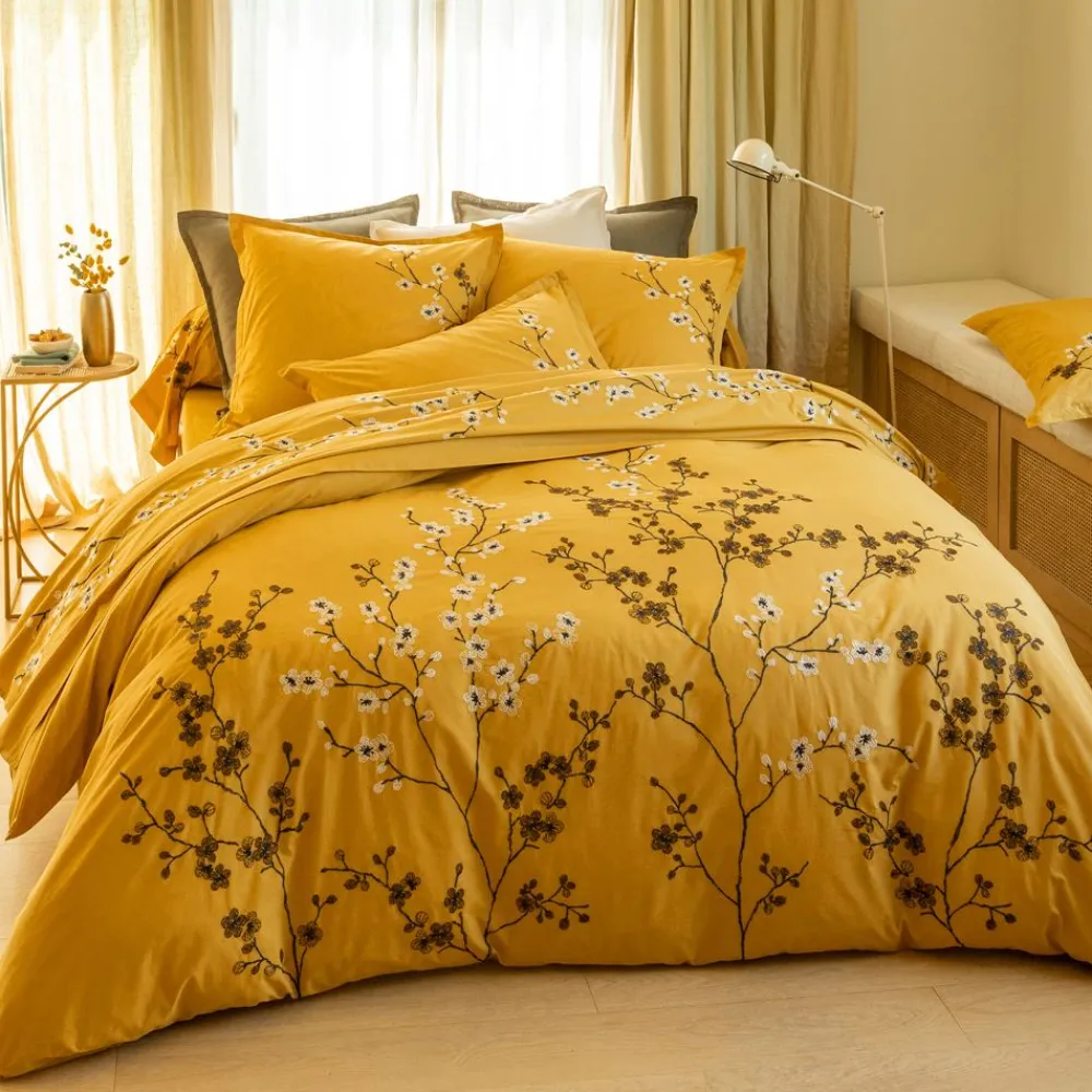 Becquet Linge de lit percale brodée - CRÉATION< Housse De Couette|Linge De Lit Fantaisie, Linge De Lit Brodé