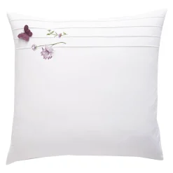 Becquet Linge de lit percale brodée fleurs et papillons - CRÉATION<Enfant Linge De Lit Ado, Housse De Couette|Housse De Couette