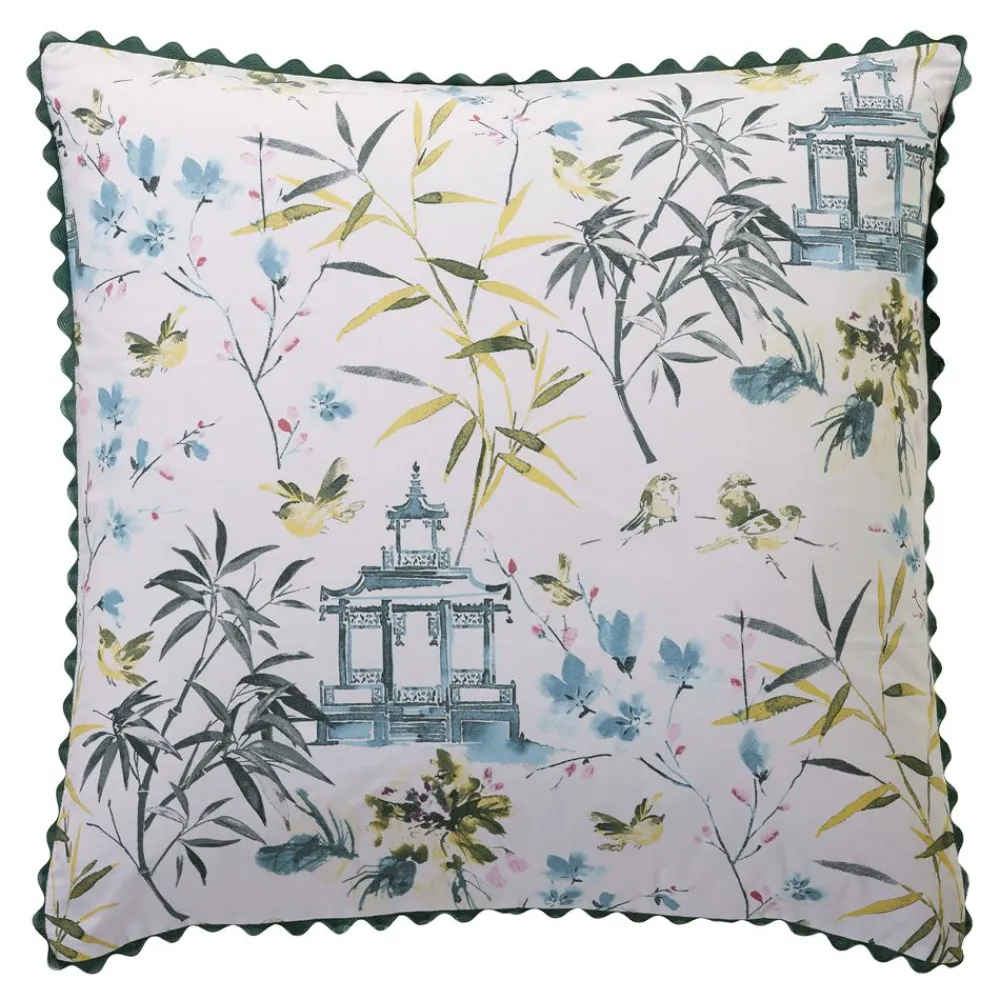 Becquet Linge de lit percale décor asiatique< Housse De Couette|Linge De Lit Fantaisie, Linge De Lit Brodé