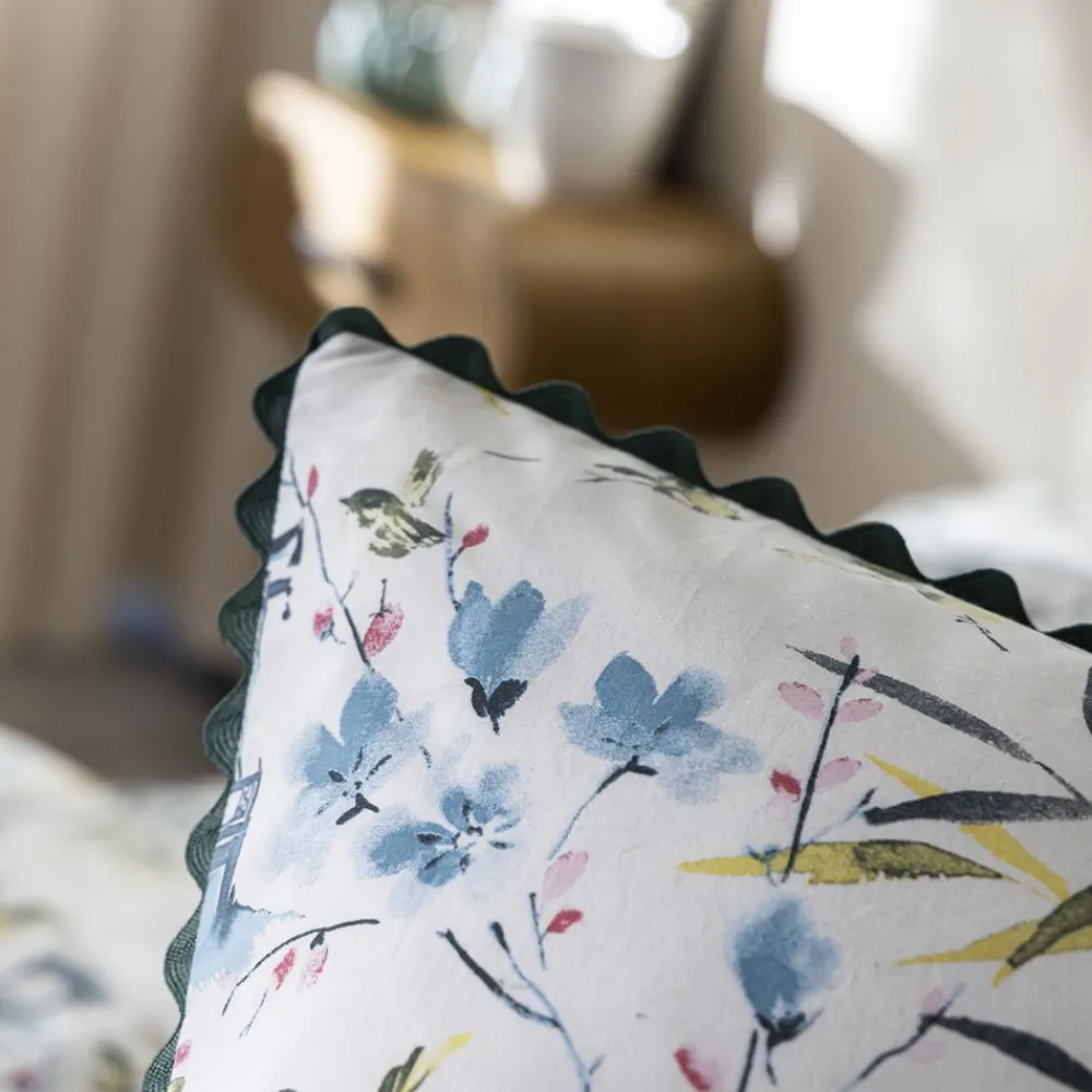Becquet Linge de lit percale décor asiatique< Housse De Couette|Linge De Lit Fantaisie, Linge De Lit Brodé
