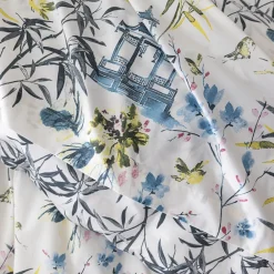 Becquet Linge de lit percale décor asiatique< Housse De Couette|Linge De Lit Fantaisie, Linge De Lit Brodé