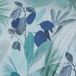 Becquet Linge de lit percale feuillage exotique< Les Matières|Housse De Couette