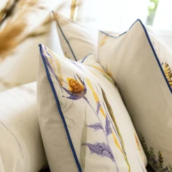Becquet Linge de lit percale feuilles et bouquets - CRÉATION< Housse De Couette|Linge De Lit Fantaisie, Linge De Lit Brodé