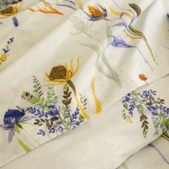 Becquet Linge de lit percale feuilles et bouquets - CRÉATION< Housse De Couette|Linge De Lit Fantaisie, Linge De Lit Brodé