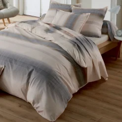 Becquet Linge de lit percale fines rayures< Les Matières|Housse De Couette
