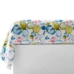 Becquet Linge de lit percale fleurs et feuilles de nénuphars multicolores< Housse De Couette|Linge De Lit Fantaisie, Linge De Lit Brodé