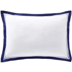 Becquet Linge de lit percale frises brodées - CRÉATION< Housse De Couette|Linge De Lit Fantaisie, Linge De Lit Brodé