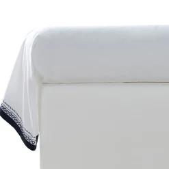 Becquet Linge de lit percale frises brodées - CRÉATION< Housse De Couette|Linge De Lit Fantaisie, Linge De Lit Brodé