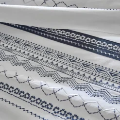 Becquet Linge de lit percale frises brodées - CRÉATION< Housse De Couette|Linge De Lit Fantaisie, Linge De Lit Brodé