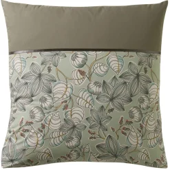 Becquet Linge de lit percale motif feuilles - CRÉATION< Housse De Couette|Linge De Lit Fantaisie, Linge De Lit Brodé