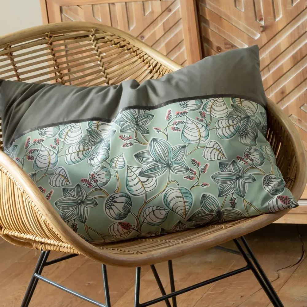 Becquet Linge de lit percale motif feuilles - CRÉATION< Housse De Couette|Linge De Lit Fantaisie, Linge De Lit Brodé