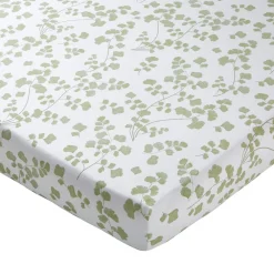 Becquet Linge de lit percale motif végétal - CRÉATION< Les Matières|Housse De Couette