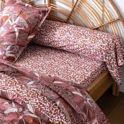 Becquet Linge de lit percale motif panthère - CRÉATION< Les Matières|Housse De Couette