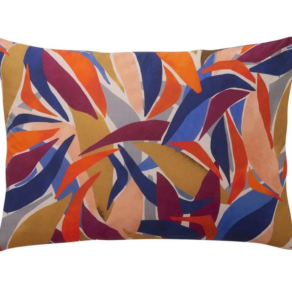 Becquet Linge de lit percale motif feuillage - CRÉATION< Les Matières|Housse De Couette