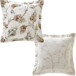 Becquet Linge de lit percale motif végétal - CRÉATION< Housse De Couette|Linge De Lit Fantaisie, Linge De Lit Brodé