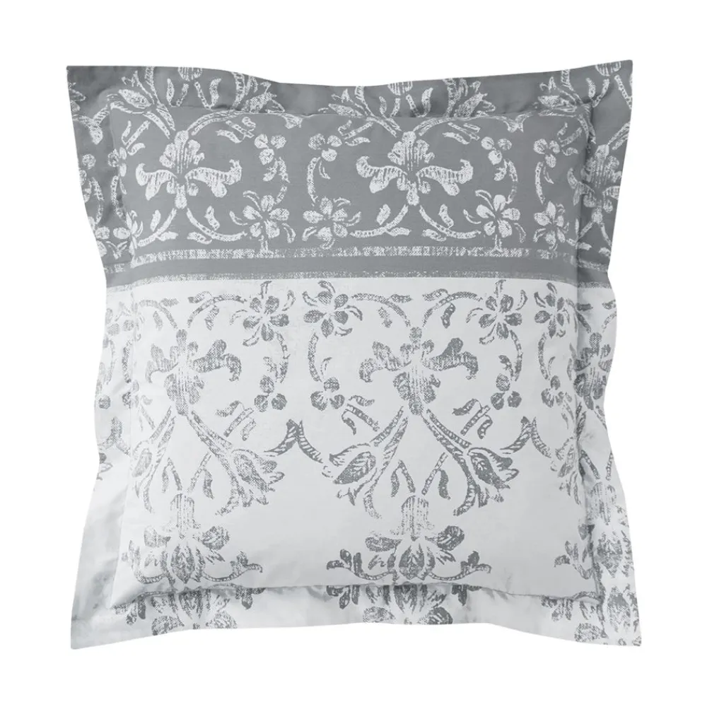 Becquet Linge de lit percale motif volutes et arabesques - CRÉATION< Les Matières|Housse De Couette