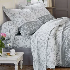 Becquet Linge de lit percale motif volutes et arabesques - CRÉATION< Les Matières|Housse De Couette