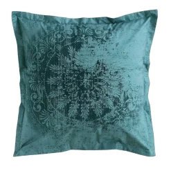 Becquet Linge de lit percale motif feuillage et rosaces - CRÉATION<Enfant Linge De Lit Ado, Housse De Couette|Linge De Lit Fantaisie, Linge De Lit Brodé