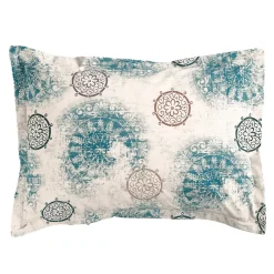 Becquet Linge de lit percale motif feuillage et rosaces - CRÉATION<Enfant Linge De Lit Ado, Housse De Couette|Linge De Lit Fantaisie, Linge De Lit Brodé