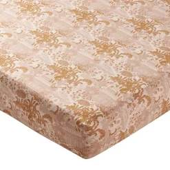 Becquet Linge de lit percale motif kiosque et feuillage - CRÉATION< Housse De Couette|Linge De Lit Fantaisie, Linge De Lit Brodé